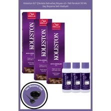 TeknoKapsül Wella Koleston 6/7 Çikolata Kahve 3’lü Tüp Boya + 3’lü %6 Oksidan Boyama Seti (Hediyeli)