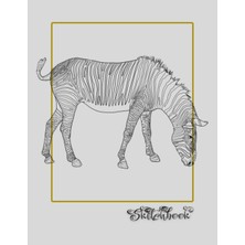 Nacario Sketchbook: African Wildlife Sketch, Large 8.5" x 11", 110 Pages, Perfect For Everyone, Crayons, Pencils, Drawing And Sketching