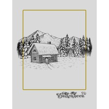 Nacario Sketchbook: Cottage Scene, Large 8.5" x 11", 110 Pages, Perfect For Everyone, Crayons, Pencils, Drawing And Sketching