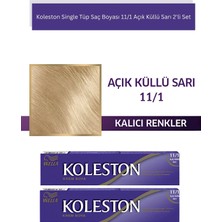 TeknoKapsül Wella Koleston Single Tüp Saç Boyası 11/1 Açık Küllü Sarı X2 Adet