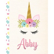 Nacario Abby: Personalized Unicorn Sketchbook For Girls With Pink Name - 8.5X11 110 Pages. Doodle, Sketch, Create!