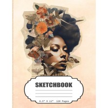 Nacario Sketchbook: Clip Art Woman Blank Sketch Book Girls, Teens Women, Adults, Artist Notebook/journal For Drawing, Writing, Sketching Or Doodling, 120 Blank Pages, 8.5X11 (Blank Drawing Book)