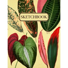 Nacario Independently Published Botanical Drawing Book: Vintage Leaves Cover Sketchbook | Large Blank Pages Journal For Sketching, Illustrating, And Doodling | Aesthetic Plants Style Sketch Book
