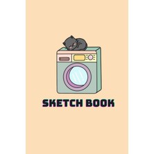 Nacario Sketch Book: Dimmy Laundry Cat Cover 6x9 Inches 110 Pages, Blank Paper With Page Number, For Sketching, Drawing, Writing , Journaling Or Doodling (Al3)