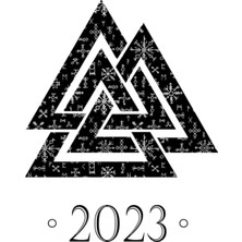 Nacario Independently Published Planner 2023: Viking Daily Planner With Federal Holidays ✦ Planner Norse Mythology Valknut White
