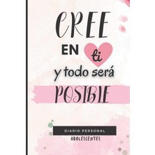 Nacario Diario Adolescente Chica: Diario Personal Adolescentes | Diario Con Frases Positivas Y Hojas Con Puntos