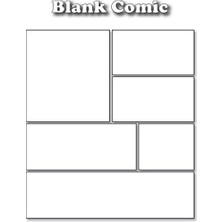 Nacario Blank Comic Book Draw Your Comic Strips: | Variety Of Templates | Blank Comic Book Notebook | 2-9 Panel Layouts | Large 120 Blank Pages (8.5X11 Inches)