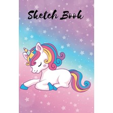 Nacario Mini Sketchbook Unicorn: For Ideas, Drawing & Doodles & More, Mini-Sketch Pad (6 x 9 Inches), Cute Unicorn - [professional Binding]