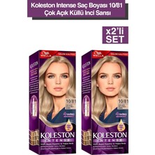 TeknoKapsül Wella Koleston Intense 10/81 Çok Açık Küllü Inci Sarısı Saç Boyası X2 Adet
