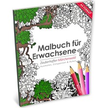 Nacario Malbuch Für Erwachsene: Zauberhafter Märchenwald (Kleestern®, A4 Format, 40+ Motive): Volume 18 (A4 Malbuch Für Erwachsene)