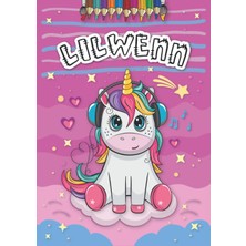 Nacario Lilwenn: Livre De Coloriage Personnalisé Pour Lilwenn | Licorne | Cadeau D'anniversaire Pour Fille ... | 4 À 8 Ans | 25 Motifs De Licorne Avec Le Prénom Lilwenn, Grand Format A4 (21 x 29.7 Cm)