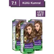 TeknoKapsül Wella Koleston Naturals 7/1 Küllü Kumral Saç Boyası X3 Adet