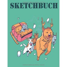 Nacario Sketchbuch: Hunde Design Heft Mit Den Blanko Seiten Für Skizzen Zeichnen Und Malen - Tolles Adventsgeschenk