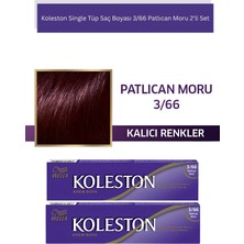 TeknoKapsül Wella Koleston Single Tüp Saç Boyası 3/66 Patlıcan Moru X2 Adet