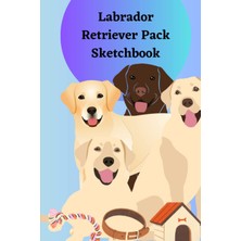 Nacario Labrador Retriever Pack Sketchbook, Lab Fan Sketchbook, Lab Sketchbook 6" x 9" 100 Pages, Art Pad, Dog Fan Sketchbook