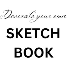 Nacario Decorate Your Own Sketch Book: Notebook For Drawing, Writing, Painting, Sketching And Doodling, 120 Blank Pages, 8.5"X11" Large Format