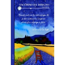 Nacario Taccuino Da Disegno "van Gogh" - Con Frasi Celebri Dell'artista All'interno - A5 Tascabile - 100 Pagine Bianche - Copertina Flessibile, Finitura Opaca: Lo Sketchbook Per I Tuoi Schizzi Migliori