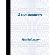 Nacario 2-Point Perspective Drawing Sketch Pad - Grid Graph Paper For Interior Room Design, Industrial, Architectural, And 3D Design | 8.5"X11" | 72 Pages