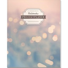 Nacario Dékokınd Projektplaner | Dın A4, 100+ Seiten, Register, Kontakte, Vintage Softcover | Für Über 50 Projekte Geeignet| Motiv: Citylights
