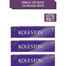 TeknoKapsül Wella Koleston Single Tüp Boya 55/46 Kızıl Büyü X3 Adet