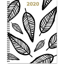 Nacario 2020 Sketch Leaves Large Weekly Monthly Planner