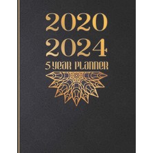 Nacario 2020 - 2024 5 Year Planner: Black And Gold. 60 Months Calendar And Organizer, Monthly Planner With Holidays. Plan And Schedule Your Next Five Years