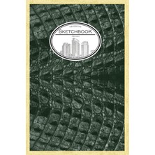 Nacario Premium Sketchbook 198 Pages - Crocodile Leather - MEDIUM(6X9IN, High Quality Pages)