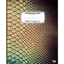 Nacario Composition Notebook Snake: Composition Notebook Snake: Snake Viper Serpent Skin Scales Luxury: Wide Ruled • 100 Sheets • 200 Pages • 9.25 x 7.5 In. For School Office Home Student Teacher Use