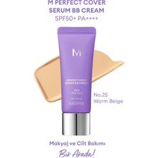 Nacario Mıssha Yaşlanma Karşıtı Bakım ve Aydınlık Görünüm Sunan M Perfect Cover Serum Bb Cream SPF50+/PA++++ No:25