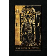 Nacario The High Priestess: 120 College Ruled Lined Pages, The High Priestess Tarot Card Notebook - Black And Gold - Journal, Diary, Sketchbook (Tarot Card Notebooks)
