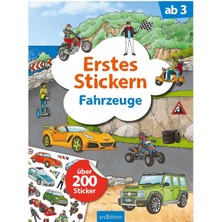 Nacario Erstes Stickern – Fahrzeuge: Über 200 Sticker | Erstes Stickerheft Für Kindergarten-Kinder Ab 3 Jahren