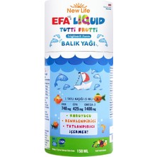 Nacario Newlife Efa Liquid Tutti Frutti Balık Yağı Şurubu 150ML