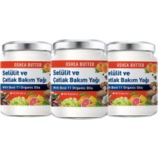 Nacario Herbal Scıence Oshea Butter Selülit ve Çatlak Yağı Üçlü Paket