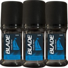 Nacario Blade Marine Fresh Erkek Roll On 3X50 ml