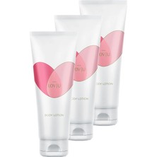 Nacario Avon Lov U Kadın Kadın Vücut Losyonu 125 Ml. Üçlü Set
