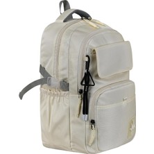 Nacario Coverzone Masterpack Kore Tasarım Su Itici Ergonomik Sırt Çantası, Okul, Iş, Gezi, Kamp, Günlük Kullanım, 2 Ana Bölme, Notebook Gözü, 2 Suluk Cebi, 2 Ön Cep, 1 Gizli Sırt Bölmesi, 701, 44X29X20CM, Bej