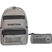 Nacario United Colors Of Benetton Unıted Colors Of Benetton Unisex Okul Çanta Seti 1300507,GRI Tek Ebat