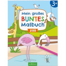 Nacario Mein Großes Buntes Malbuch – Zoo: Ab 3 Jahren (Malbuch Ab 3 Jahren)