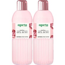 Nacario Agarta Doğal Gül Suyu 400 Ml, 2'li Set, Pembe