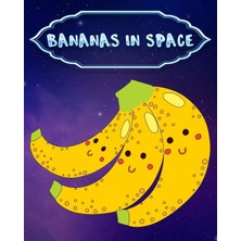 Nacario Bananas In Space: Wide Ruled Composition Notebook