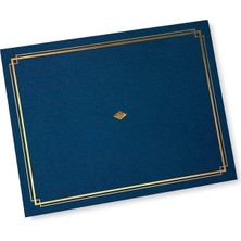 Nacario Gartner Studios Sertifika Tutucu, Altın Folyo Detaylı Mavi, 8.5" x 11" Belgelere Uyar, 36 Adet (54516)