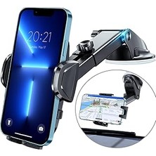Nacario Hocerlu Araç Cep Telefonu Tutucu, Ultra Sağlam Araç Cep Telefonu Tutucu, Gösterge Paneli ve Ön Cam Için Vantuz, Çok Yönlü Silikon Darbeye Dayanıklı, 360° Dönebilir, Tek Düğmeyle Çıkarma, 3,8 – 6,7 Inç