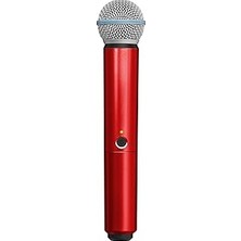 Nacario Shure WA713-RED Renkli Kulp Sadece BLX2/SM58 ve BLX2/BETA58A Kablosuz Vericiler Için (Kırmızı)