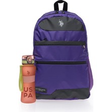 Nacario U.s. Polo Assn. U.s. Polo. Assn. Unisex Okul Çanta Seti PLSET2429813,MOR Tek Ebat