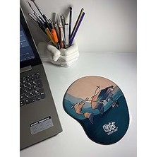 Nacario Dünya Haritası Baskılı Bilek Destekli Mouse Pad