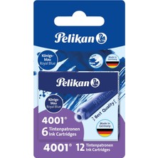 Nacario Pelikan STANDART-4001 Mürekkep Kartuşları, 2 Kılıf, Blistervperackung