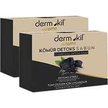 Nacario Dermokil Kömürlü Detoks Doğal Katı Sabun 100 gr x 2 Adet