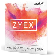 Nacario D'addario DZ410-LM Zyex Viola Saitensatz Synthetische Faser Long Medium