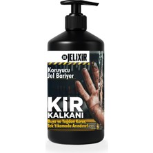 Nacario Jelixir Kir Kalkanı Koruyucu El Jeli, 600ML, Boya ve Yağ Koruyucu, Sanayi ve Atölye Işleri Için, Tek Yıkamada Arındırıcı Formül