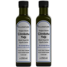 Nacario Cilt ve Saç Bakım Yağı, Soğuk Sıkım Çörekotu Yağı, %100 Saf ve Doğal, Nigella Sativa, 250 Ml, 2'li Set